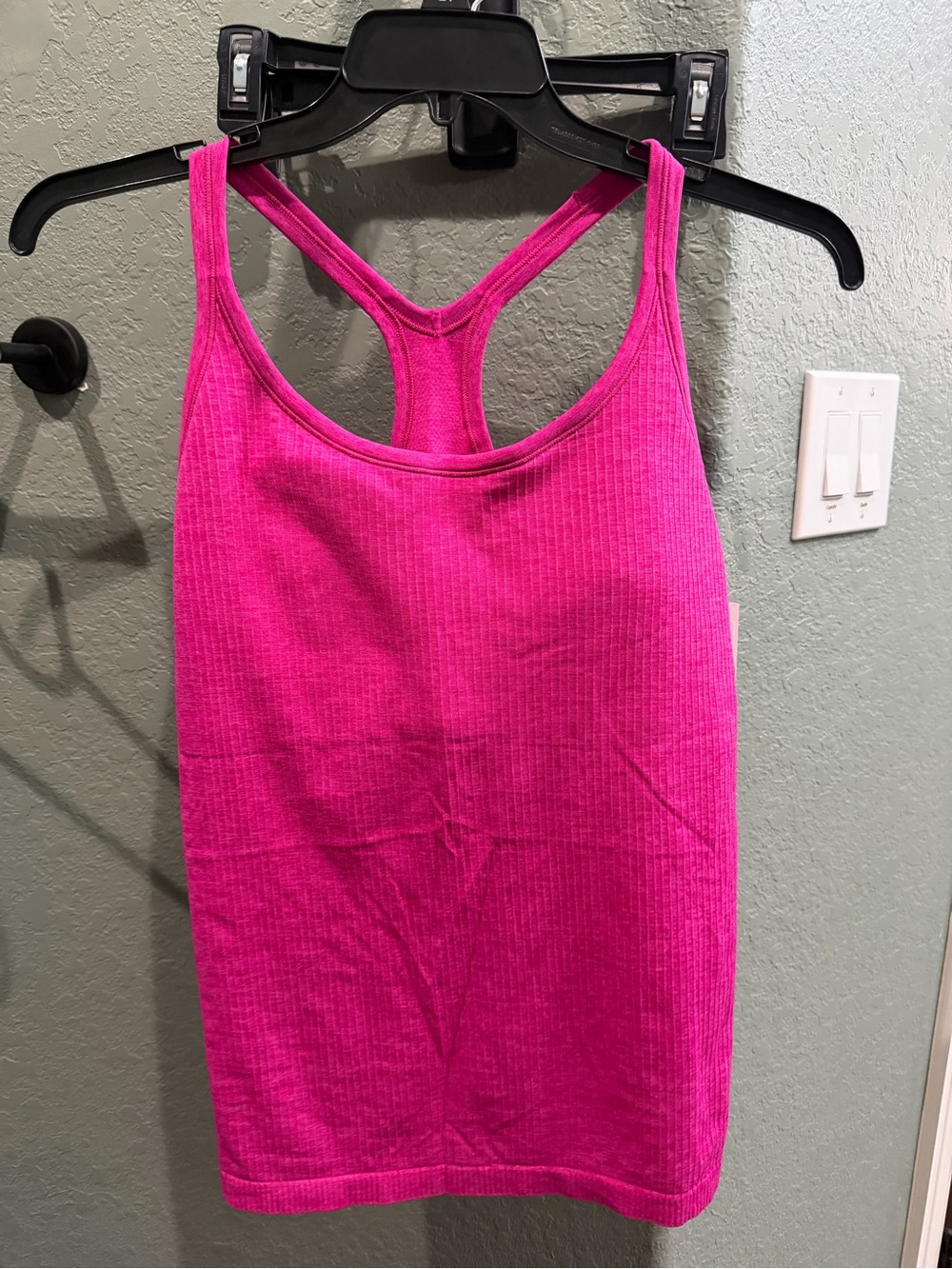 Lululemon ebb to street tank pink flare